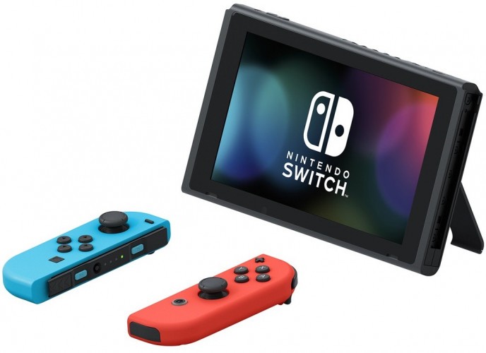 Игровая приставка Nintendo Switch неоновый синий/неоновый красный