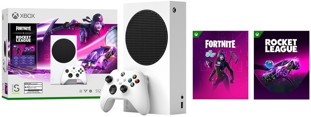 Игровая приставка Microsoft Xbox Series S 512GB + Fortnite + Rocket League + Xbox Game Pass Ultimate на 3 месяца