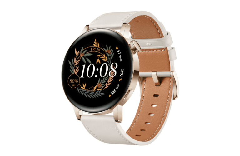 Смарт-часы HUAWEI GT 3 MIL-B19 Gold SS / White Leather