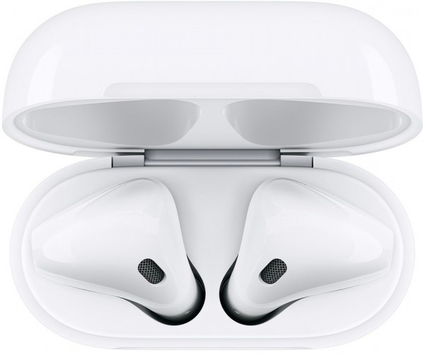 Беспроводные наушники Apple AirPods 2 (с беспроводным зарядным футляром) MRXJ2