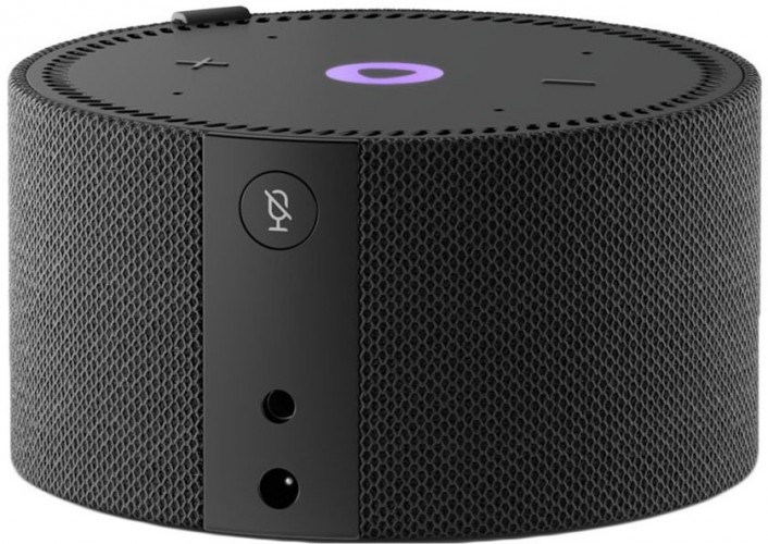 Умная колонка Яндекс Новая Станция Мини (без часов), чёрный оникс