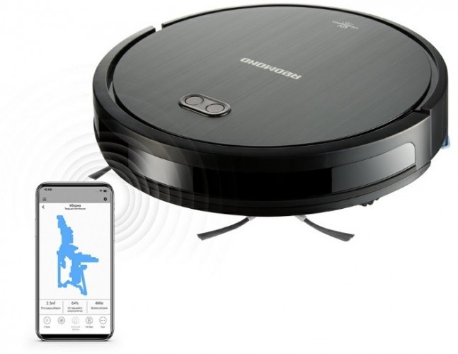 Робот-пылесос Redmond RV-R650S Black