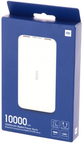 Внешний аккумулятор Xiaomi Redmi Power Bank 10000 mAh White