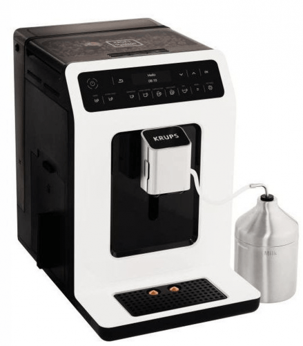 Кофемашина Krups EA8911 Evidence, белый/черный