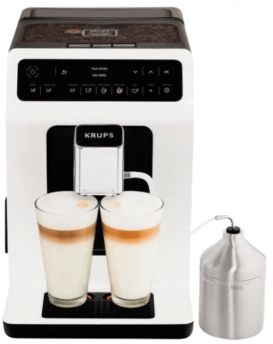 Кофемашина Krups EA8911 Evidence, белый/черный